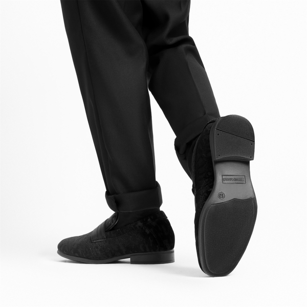 Boys' Slip-On Formal Dress Loafers - BLACK - 7